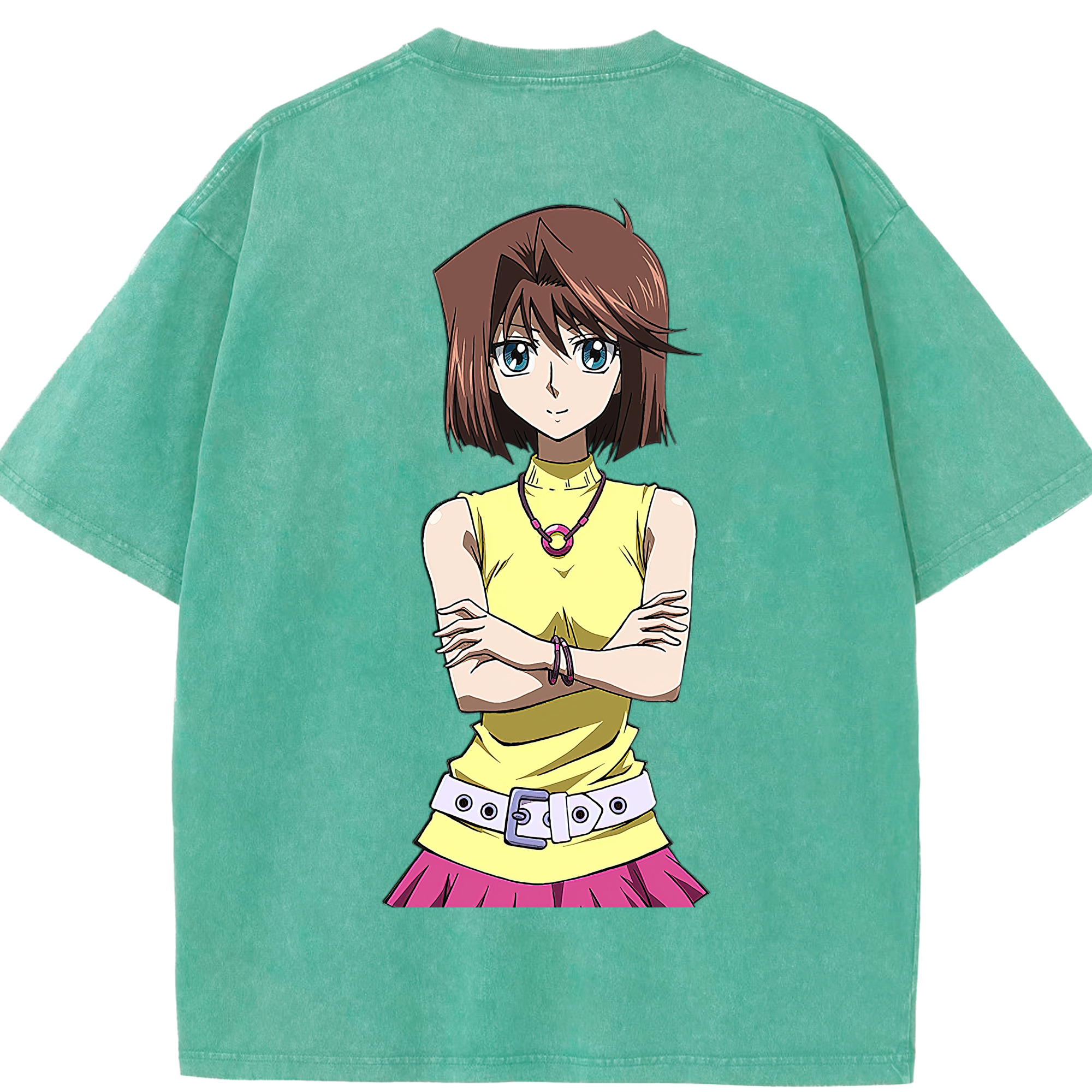 （画像用） 遊☆戯☆王 Yu-Gi-Oh! 綿100% ヴィンテージ風 半袖Tシャツ（背面プリント）